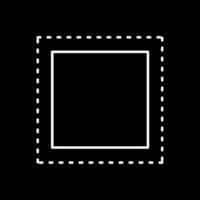 Marquee Line Inverted Icon vector