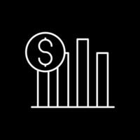 Sales Line Inverted Icon vector