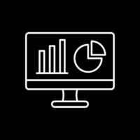 Dashboard Line Inverted Icon vector