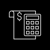 Calculate Line Inverted Icon vector