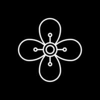 Pear Line Inverted Icon vector