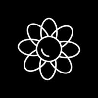 Clematis Line Inverted Icon vector