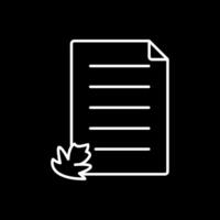 Prescribe Line Inverted Icon vector