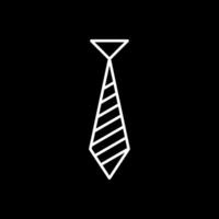 Tie Line Inverted Icon vector