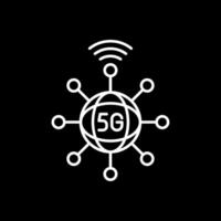 Connection Line Inverted Icon vector