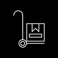 Trolley Line Inverted Icon vector