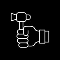 Labour Day Line Inverted Icon vector