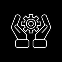 Industry Line Inverted Icon vector