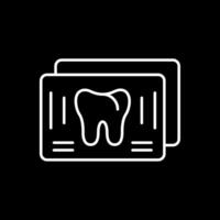 X Ray Line Inverted Icon vector