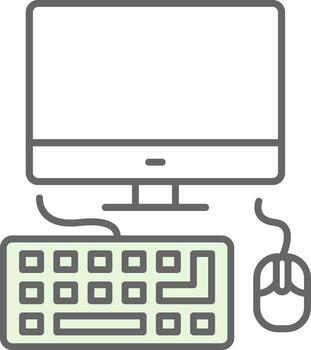 Computing Fillay Icon vector