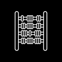 Abacus Line Inverted Icon vector