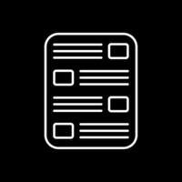 List Line Inverted Icon vector