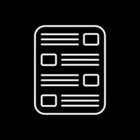 List Line Inverted Icon vector