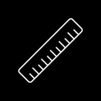 Ruler Line Inverted Icon vector