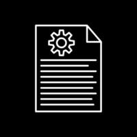 Report Line Inverted Icon vector