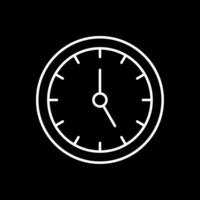 Time Management Line Inverted Icon vector