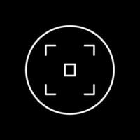 Focus Line Inverted Icon vector