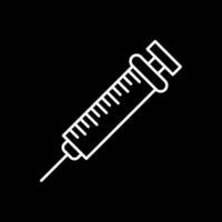 Injection Line Inverted Icon vector