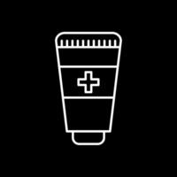 Hand Sanitizer Line Inverted Icon vector