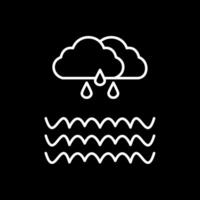 Flood Line Inverted Icon vector