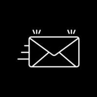 Envelope Line Inverted Icon vector