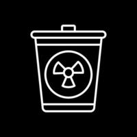 Residue Line Inverted Icon vector