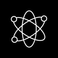Nucleus Line Inverted Icon vector