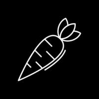 Carrot Line Inverted Icon vector