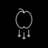 Gravity Line Inverted Icon vector