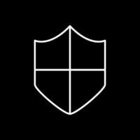 Shield Line Inverted Icon vector