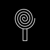 Spiral Line Inverted Icon vector