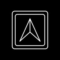 Cursor Line Inverted Icon vector
