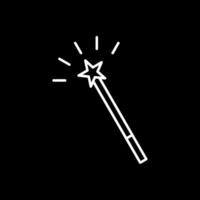 Magic Wand Line Inverted Icon vector