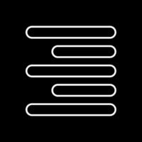 Horizontal Right Align Line Inverted Icon vector