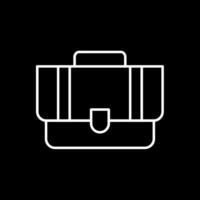 Briefcase Line Inverted Icon vector