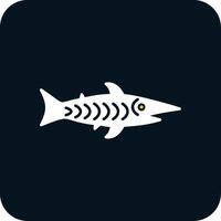 shark Glyph Two Color Icon vector