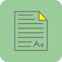 Report Filled Yellow Icon vector