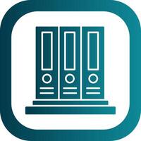 Binder Glyph Gradient Round Corner Icon vector
