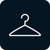 Cloth Hanger Glyph Two Color Icon vector