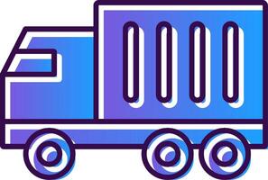 Truck Gradient Filled Icon vector