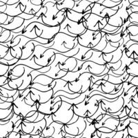 Seamless pattern with doodle arrows vector