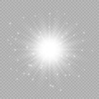 Light effect of lens flares vector