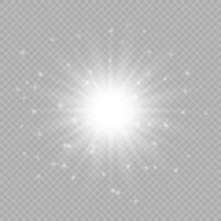 Light effect of lens flares vector