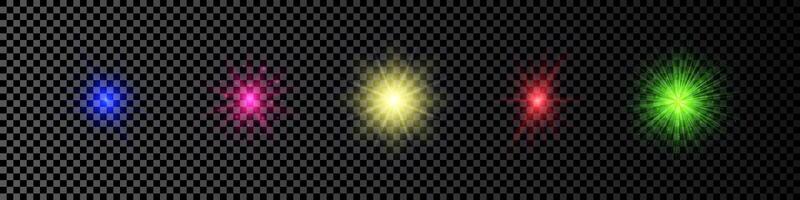 Light effect of lens flare vector