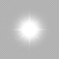 Light effect of lens flares vector