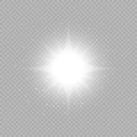 Light effect of lens flares vector