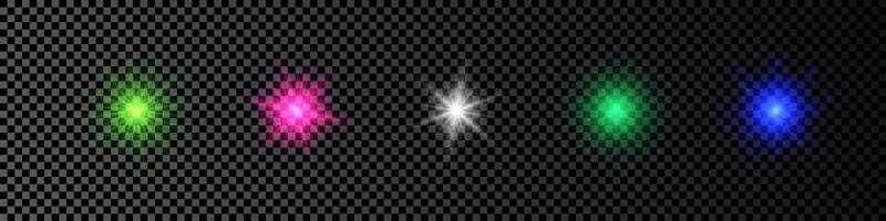 Light effect of lens flare vector