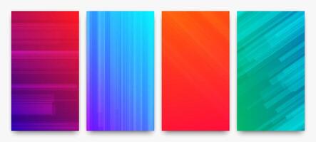 Modern colorful gradient background with lines vector