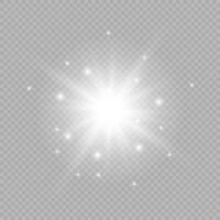 Light effect of lens flares vector