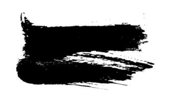 Black brush stroke on white background vector